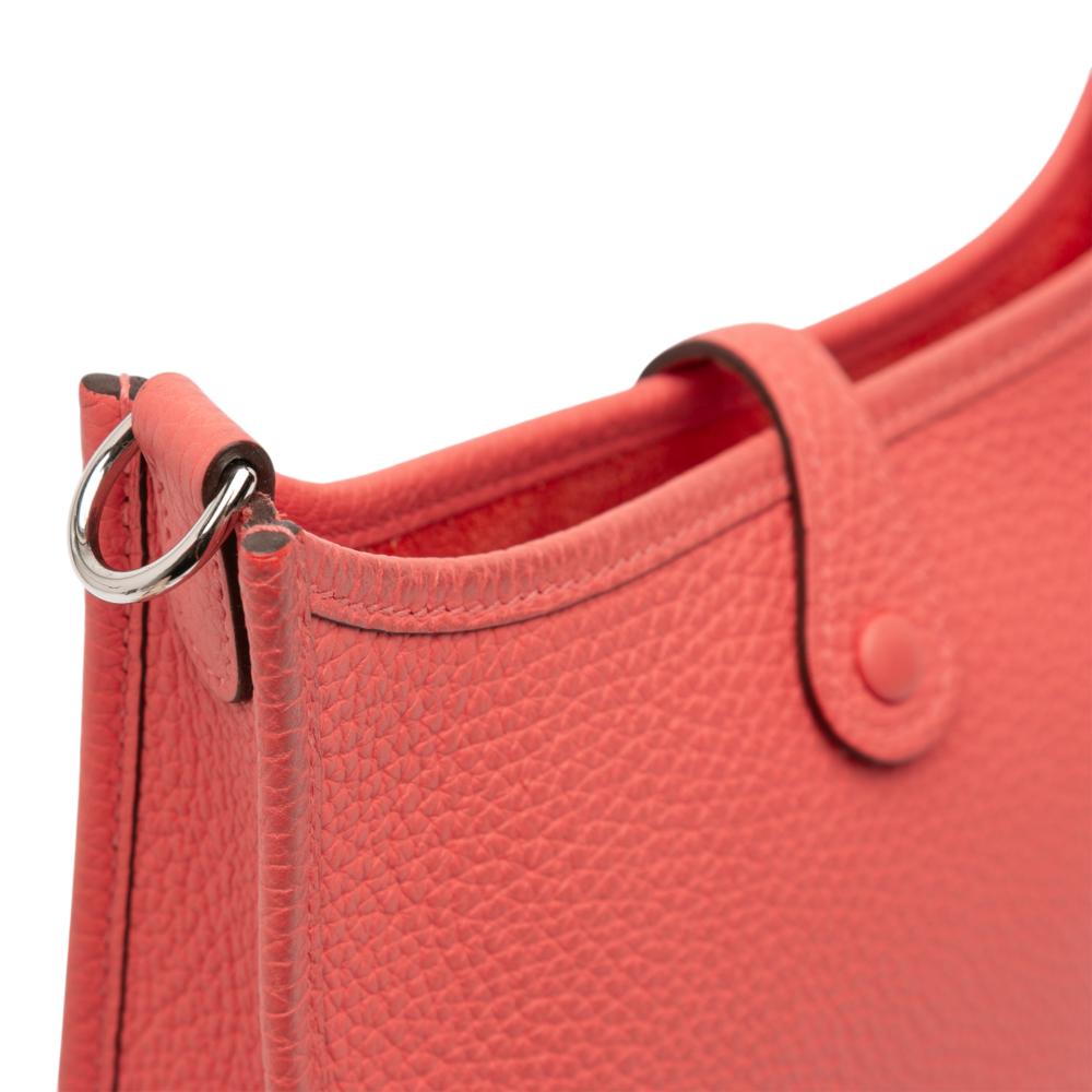 Hermès B Hermès Pink Blush Calf Leather Clemence Amazone Evelyne TPM 16 France