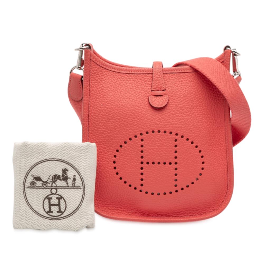 Hermès B Hermès Pink Blush Calf Leather Clemence Amazone Evelyne TPM 16 France