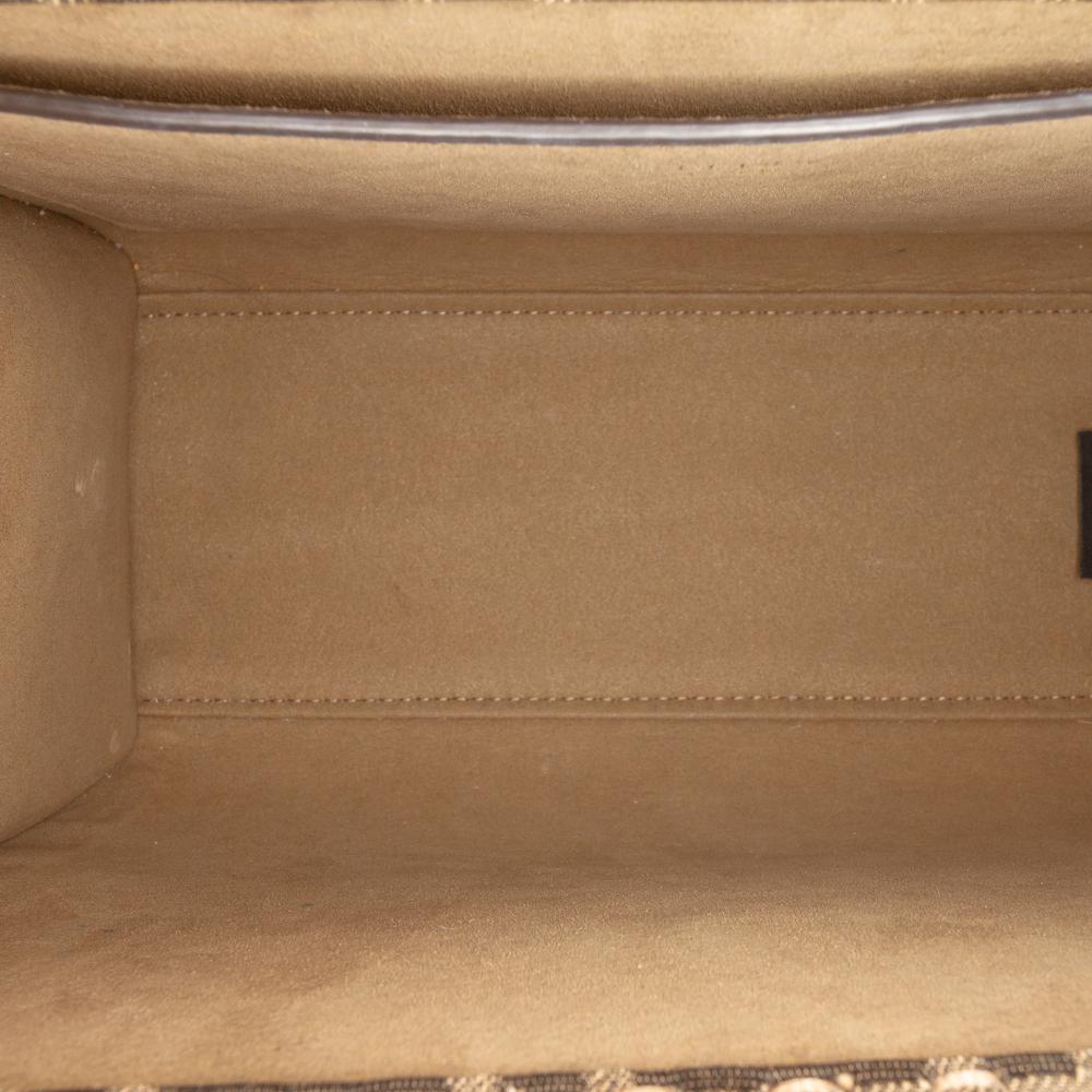 Fendi B Fendi Brown Canvas Fabric Small Zucca Sunshine Shopper Tote Italy