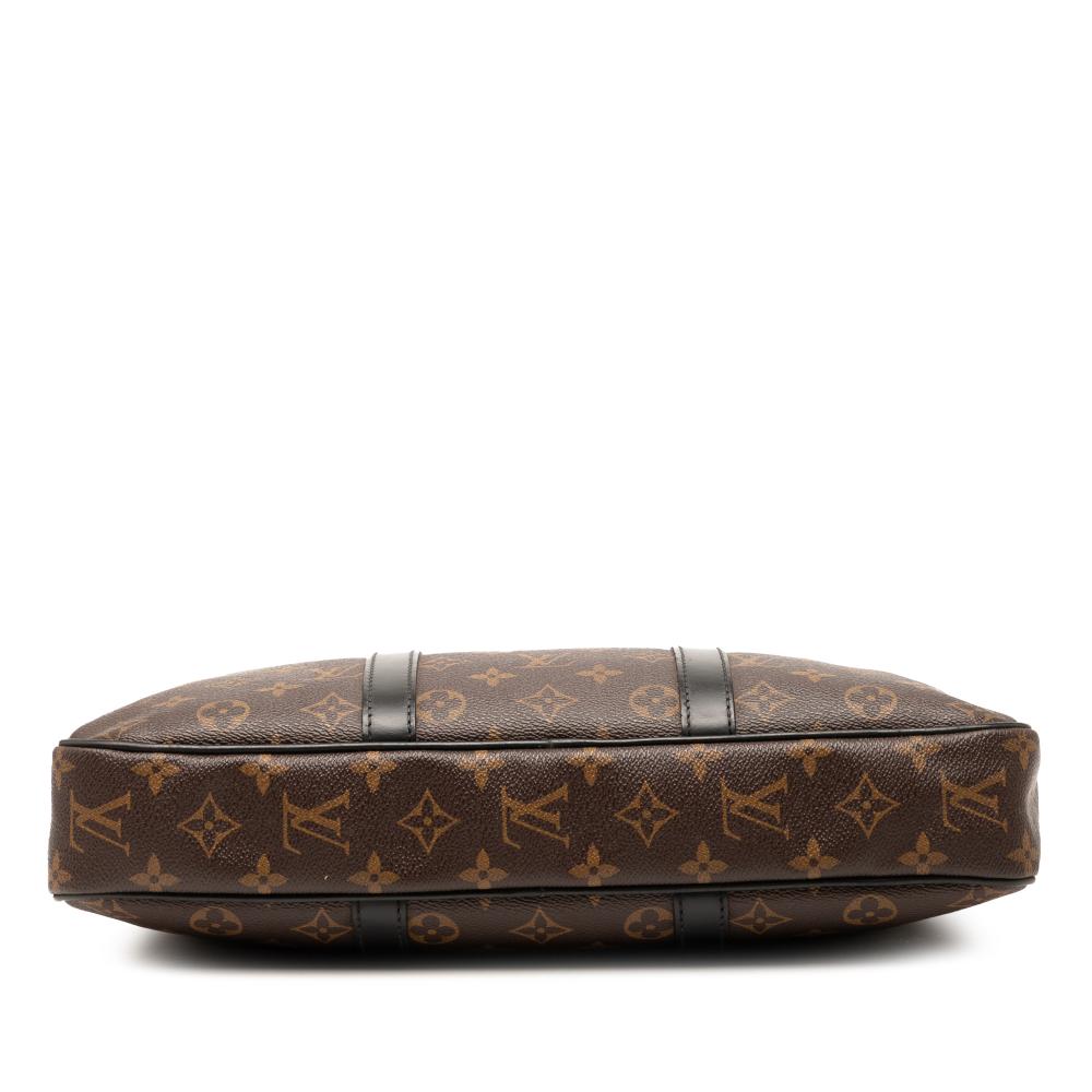 Louis Vuitton B Louis Vuitton Brown Monogram Canvas Fabric Monogram Macassar Porte Documents Voyage Spain
