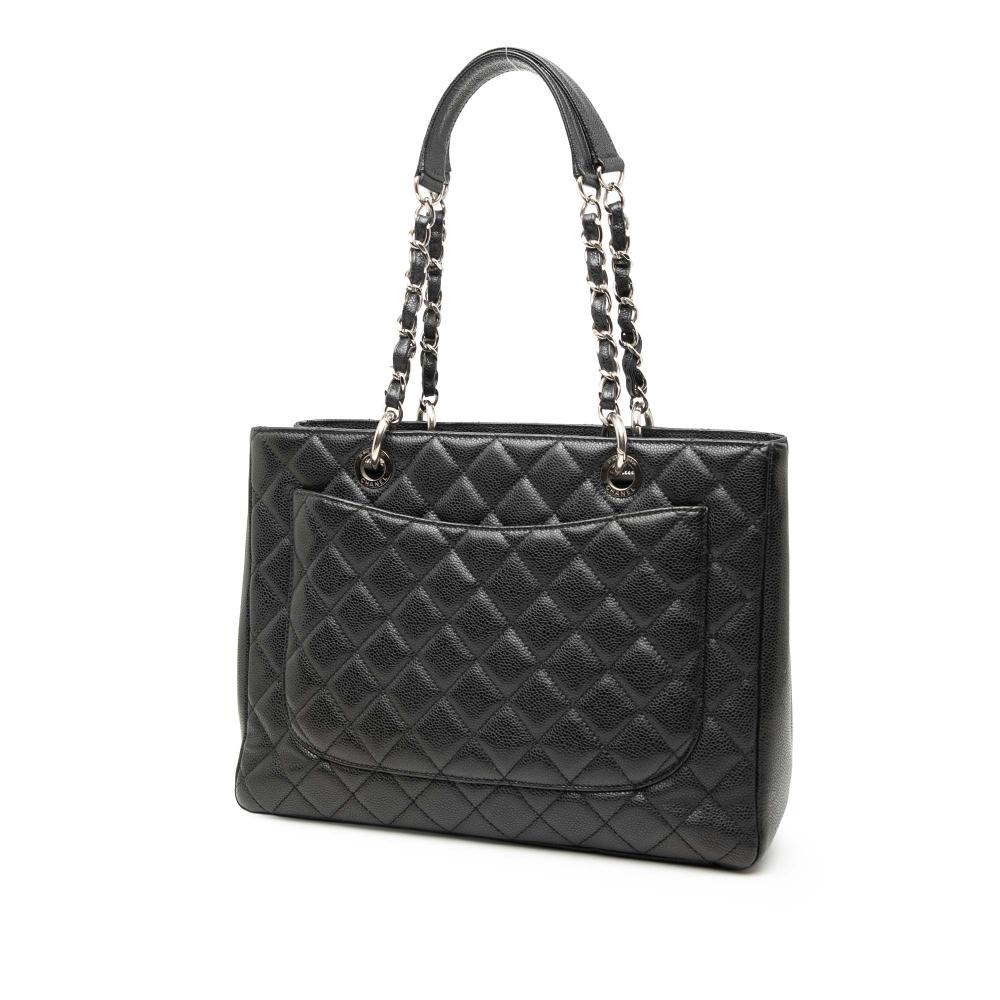 Chanel B Chanel Black Caviar Leather Leather Caviar Grand Shopping Tote Italy