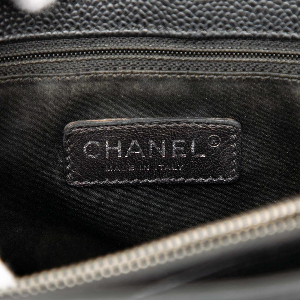 Chanel B Chanel Black Caviar Leather Leather Caviar Grand Shopping Tote Italy