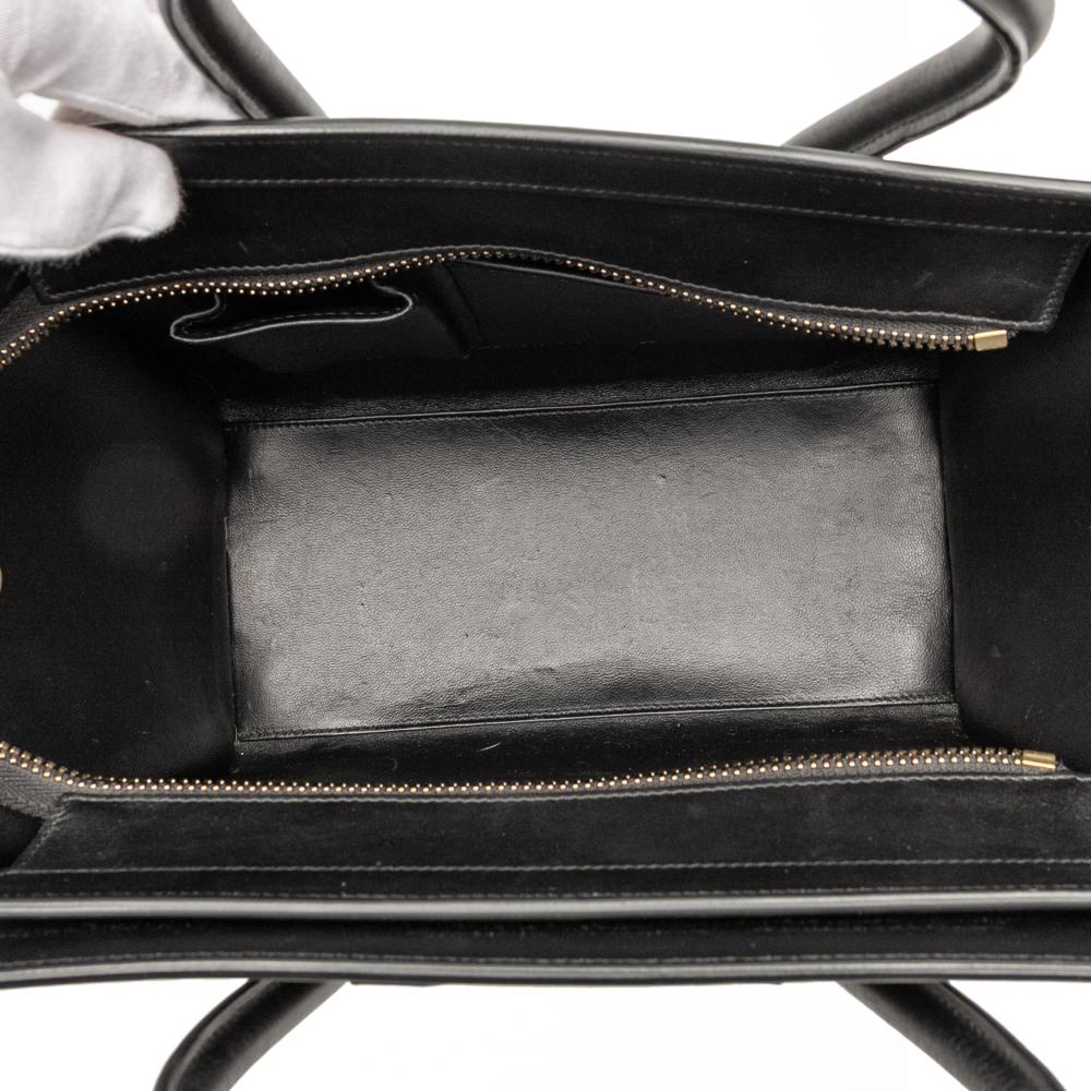 Celine B Celine Brown with Multi Calf Leather Micro Tricolor Luggage Tote Italy