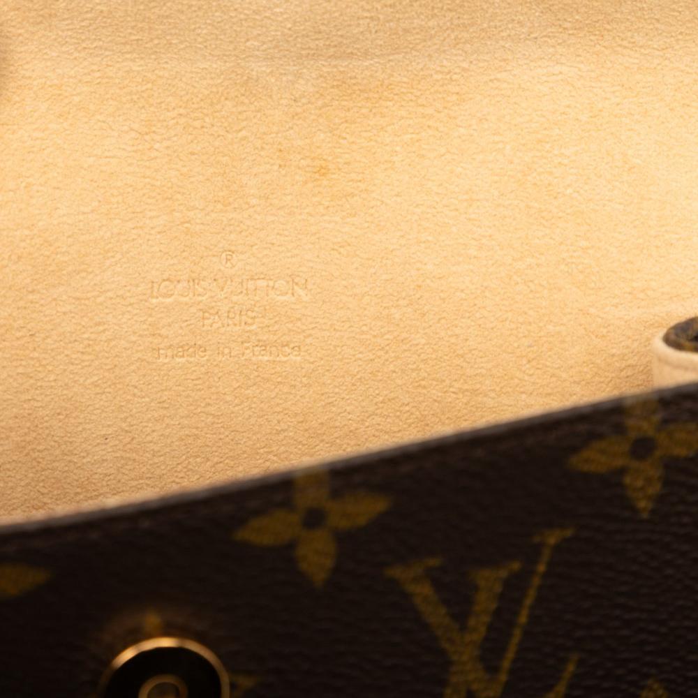 Louis Vuitton B Louis Vuitton Brown Monogram Canvas Fabric Monogram Pochette Florentine France