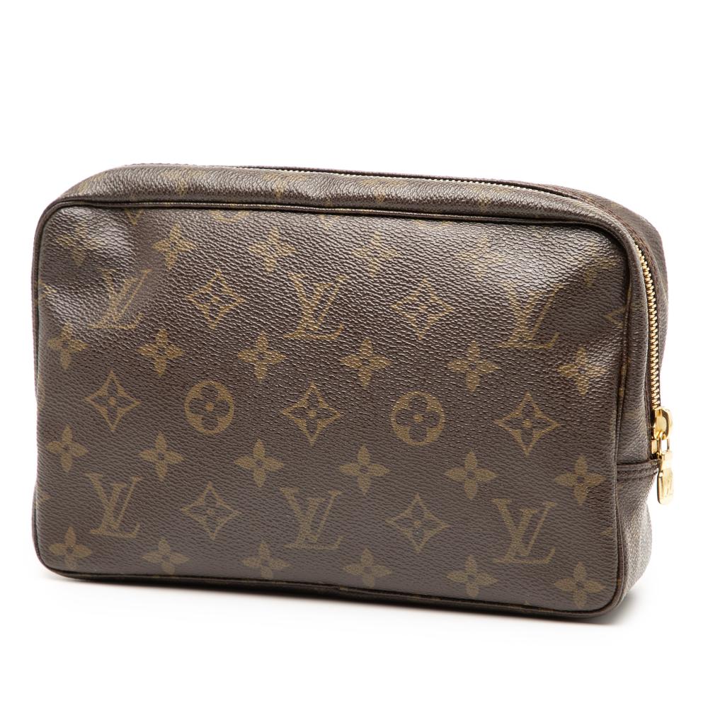 Louis Vuitton B Louis Vuitton Brown Monogram Canvas Fabric Monogram Trousse Toilette 23 France