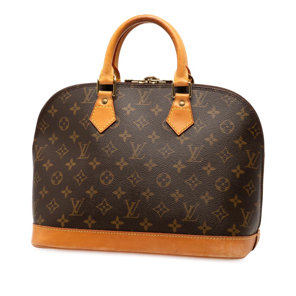 Louis Vuitton B Louis Vuitton Brown Monogram Canvas Fabric Monogram Alma PM France