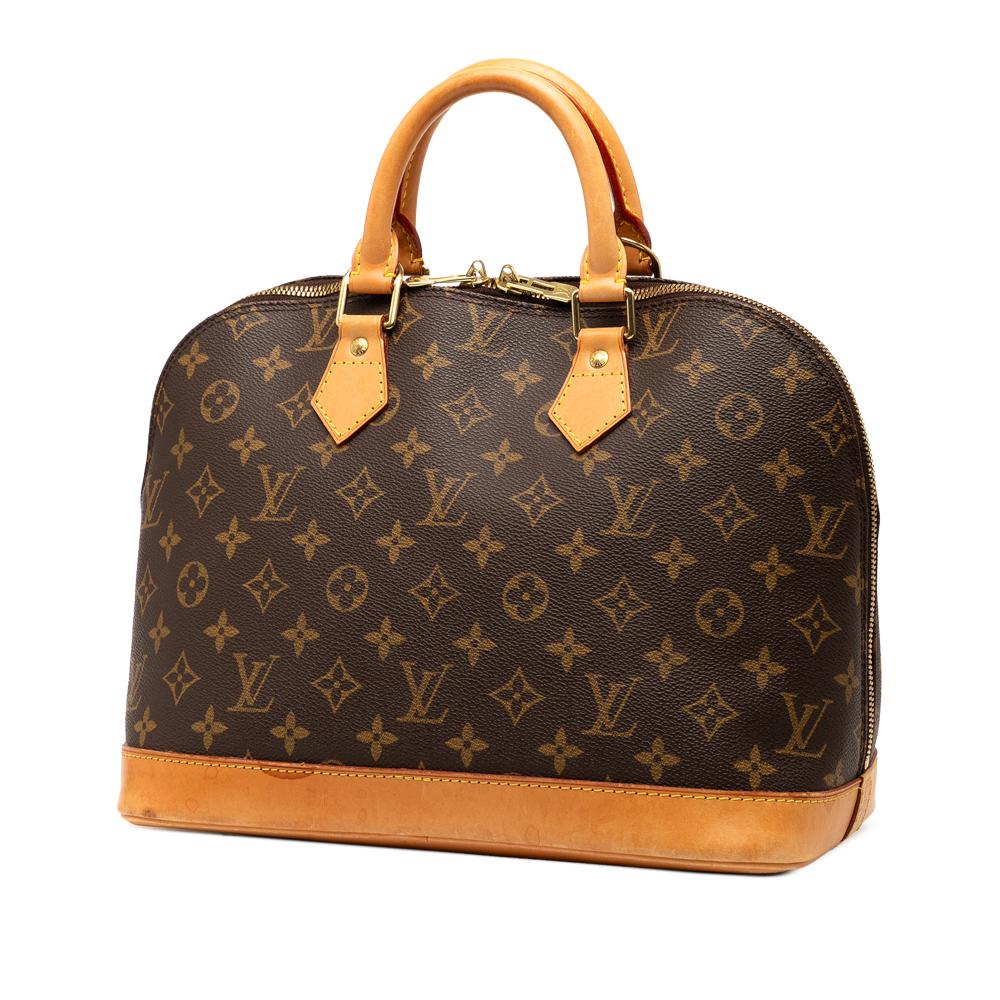 Louis Vuitton B Louis Vuitton Brown Monogram Canvas Fabric Monogram Alma PM France