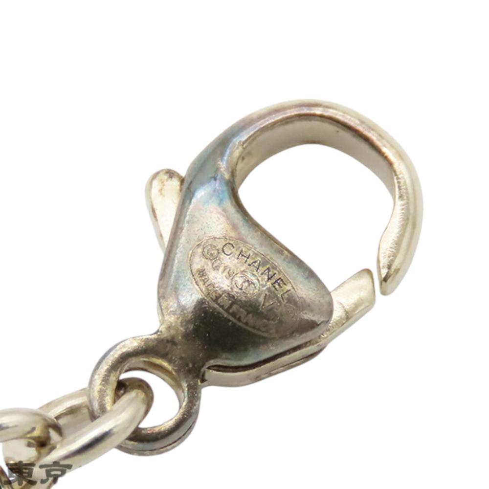 Chanel B Chanel Gold with Black Gold Plated Metal CC Faux Pearl Rhinestones Bracelet France