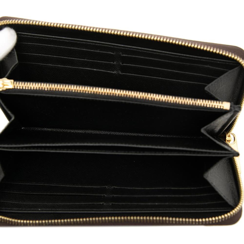 Louis Vuitton B Louis Vuitton Brown Monogram Canvas Fabric Monogram Giant Reverse Zippy Long Wallet France