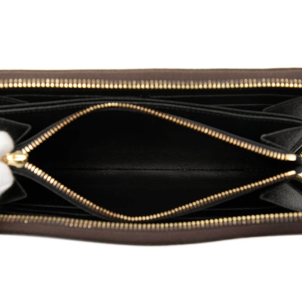 Louis Vuitton B Louis Vuitton Brown Monogram Canvas Fabric Monogram Giant Reverse Zippy Long Wallet France