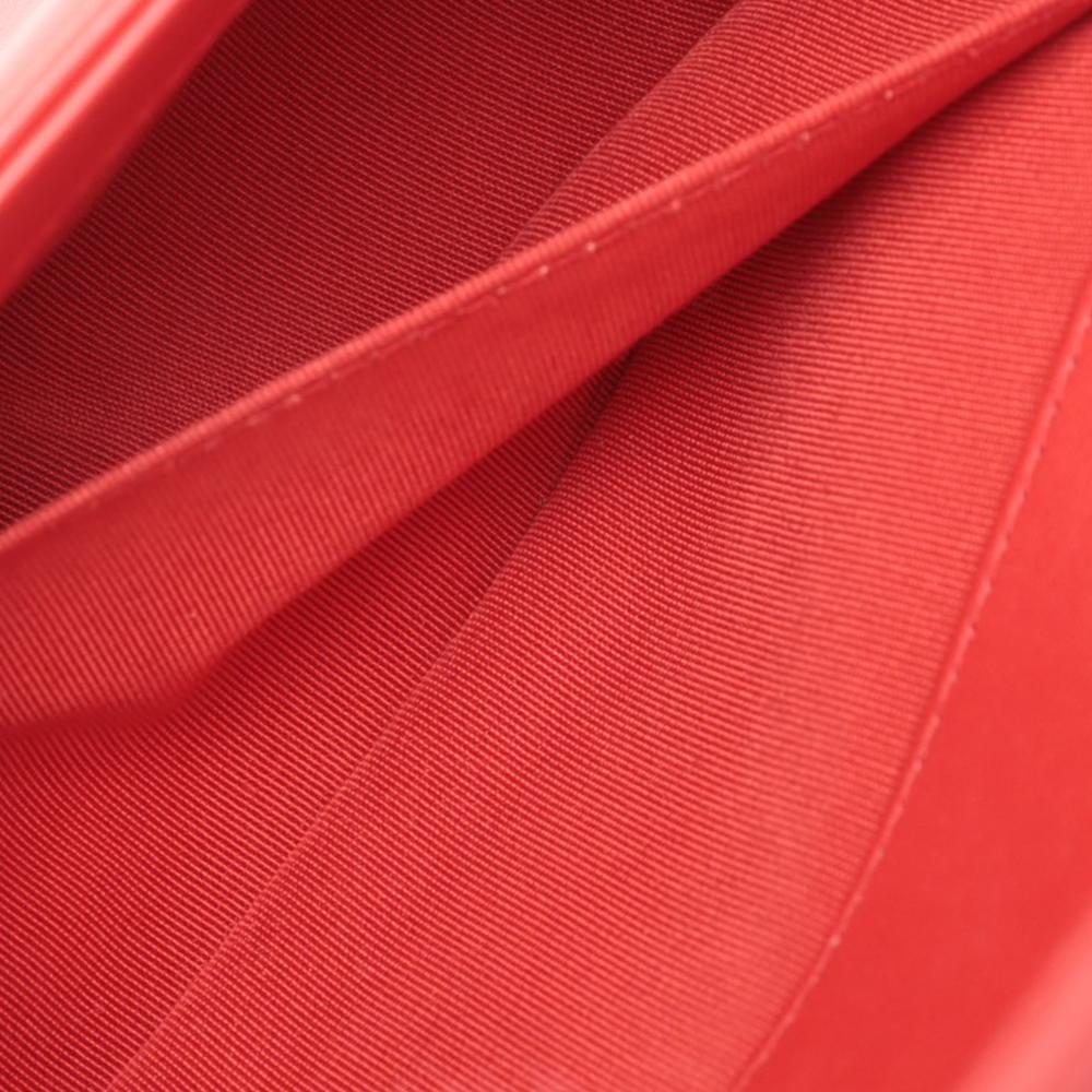 Chanel AB Chanel Red Straw Natural Material Small and Lambskin Boy Flap France