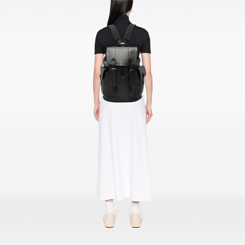Louis Vuitton B Louis Vuitton Black Epi Leather Leather Epi Christopher Backpack PM France