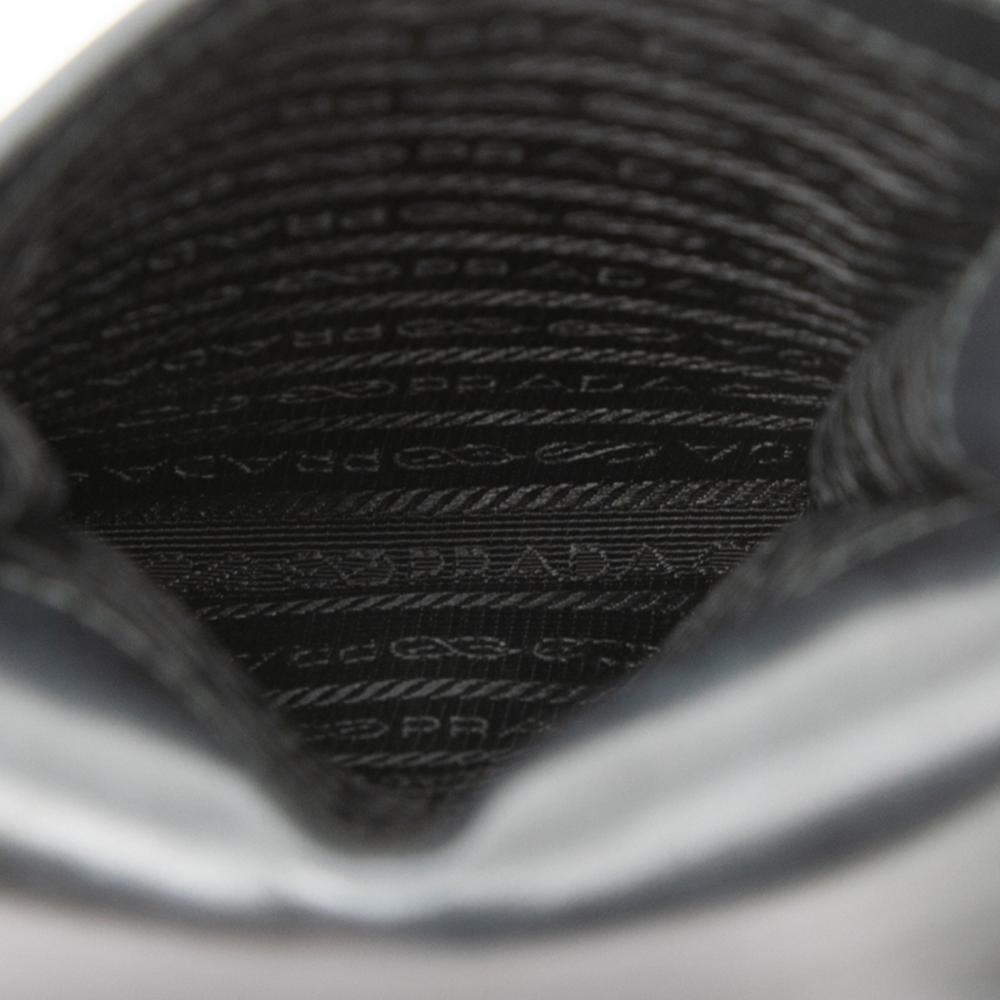 Prada AB Prada Black Saffiano Leather Mini Lux Top Handle Bag Italy