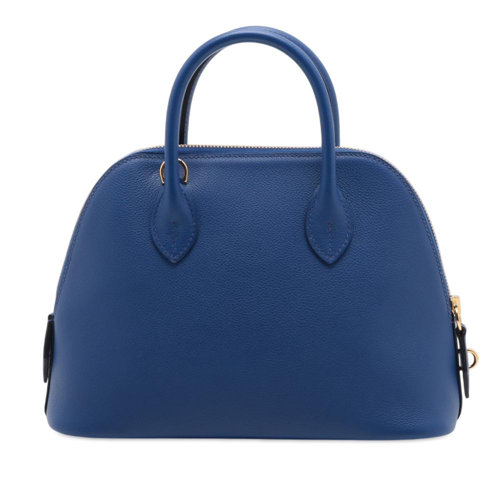 Hermès AB Hermès Blue Calf Leather Evercolor 1923 Bolide 25 France