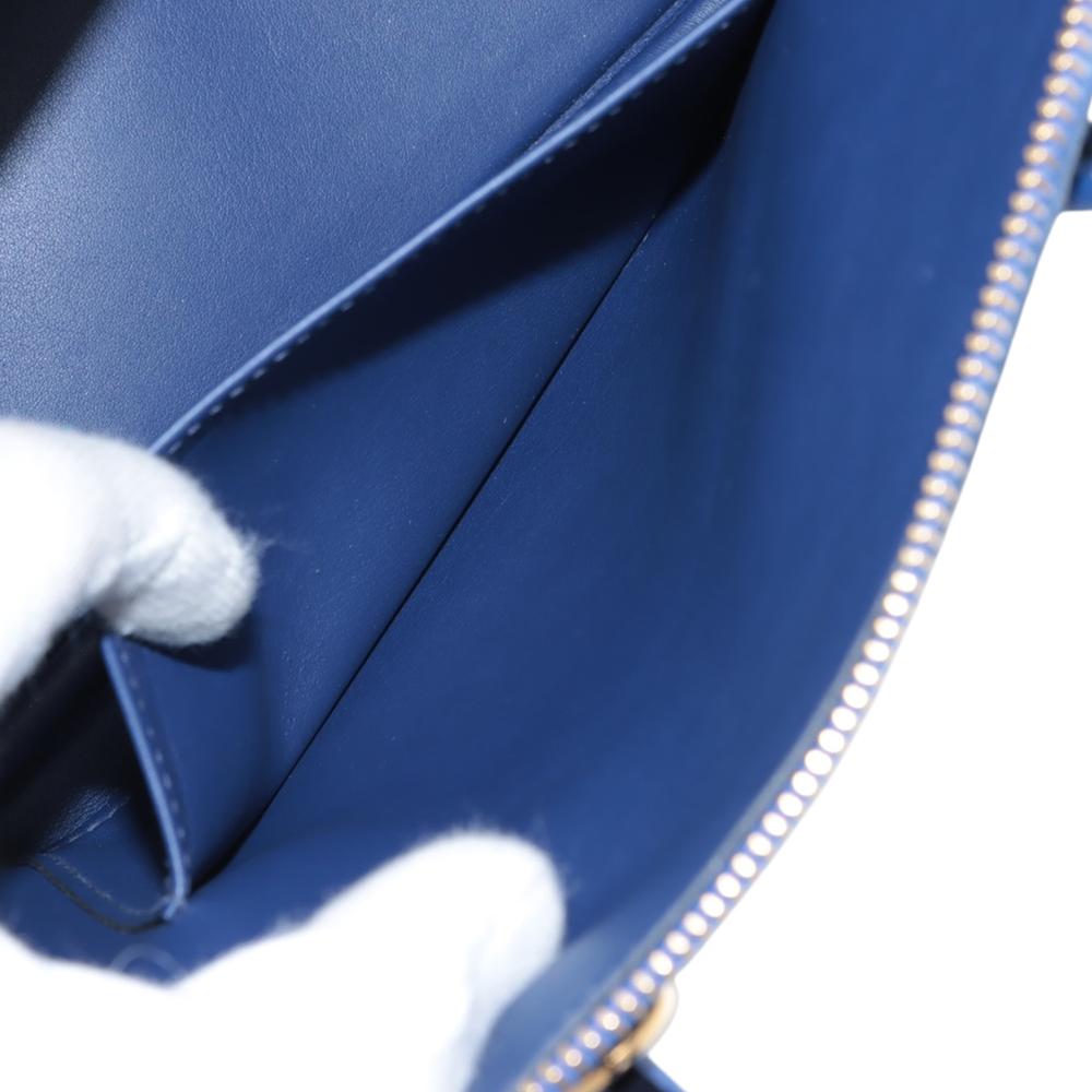 Hermès AB Hermès Blue Calf Leather Evercolor 1923 Bolide 25 France