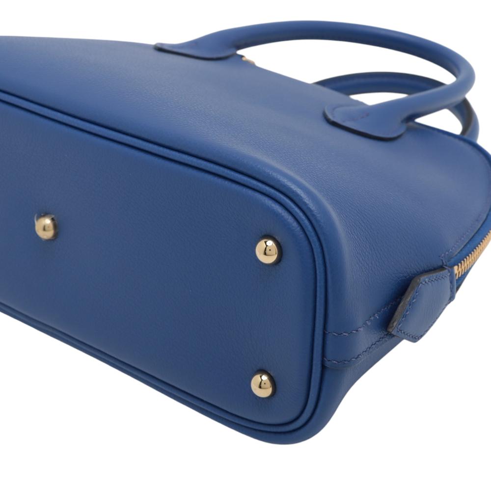 Hermès AB Hermès Blue Calf Leather Evercolor 1923 Bolide 25 France