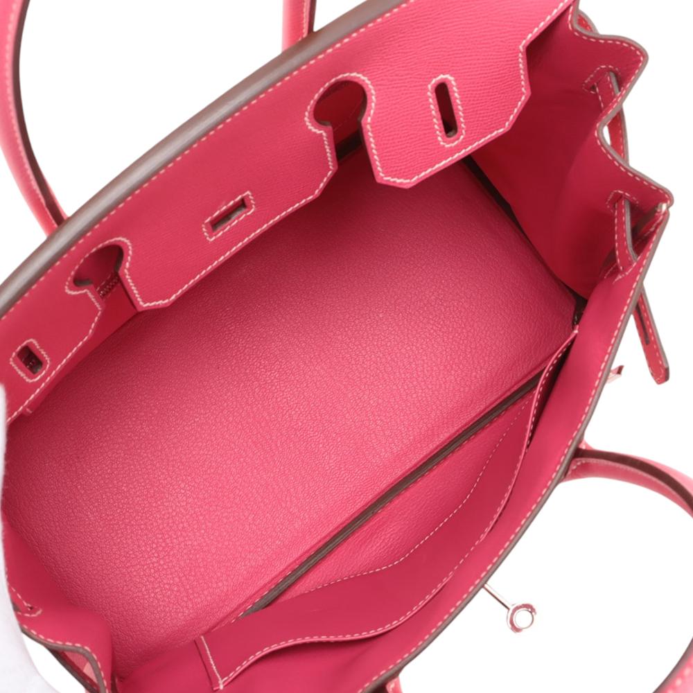 Hermès AB Hermès Pink Hot Pink Calf Leather Epsom Birkin Retourne 30 France
