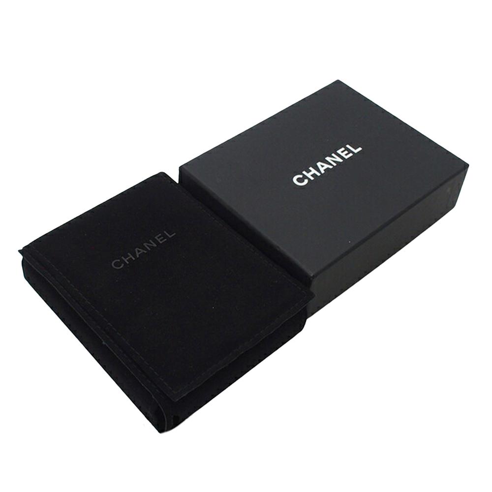 Chanel AB Chanel Gold with Pink Gold Plated Metal CC Rhinestone Pendant Necklace Italy