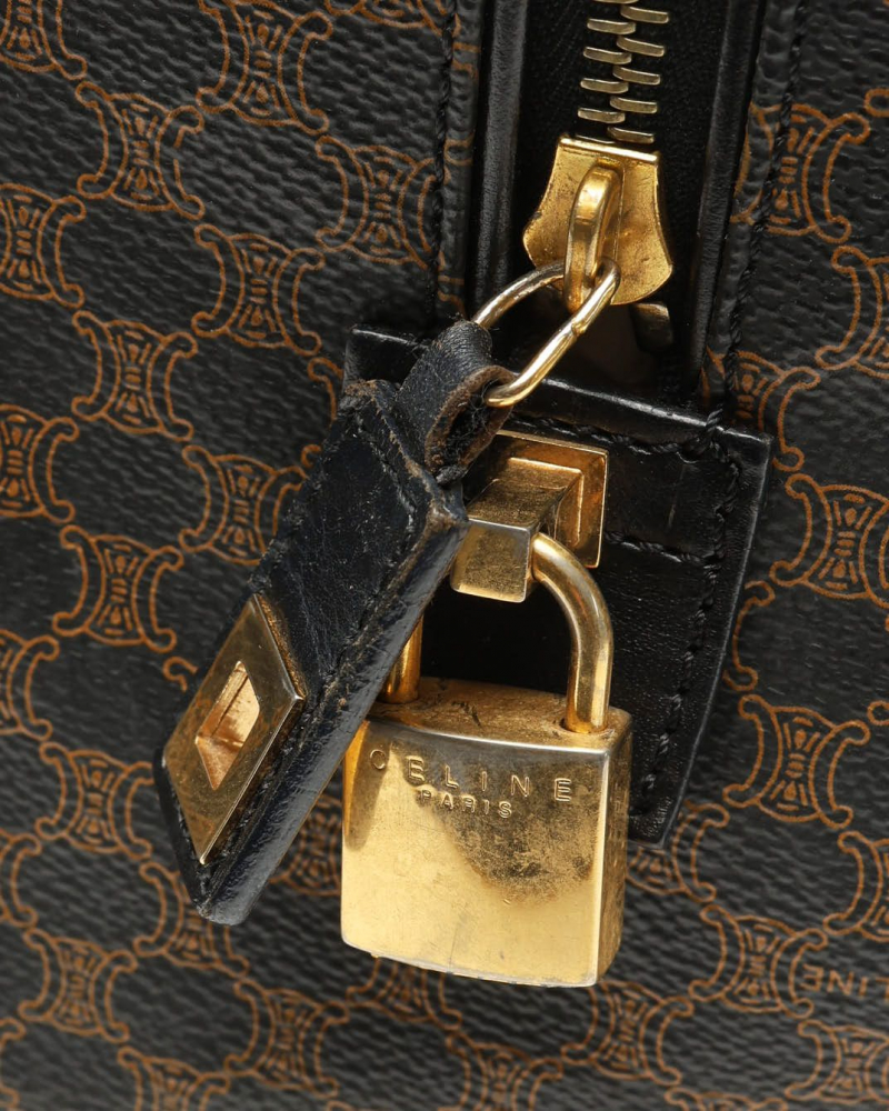 Celine Céline Macadam Boston Bag