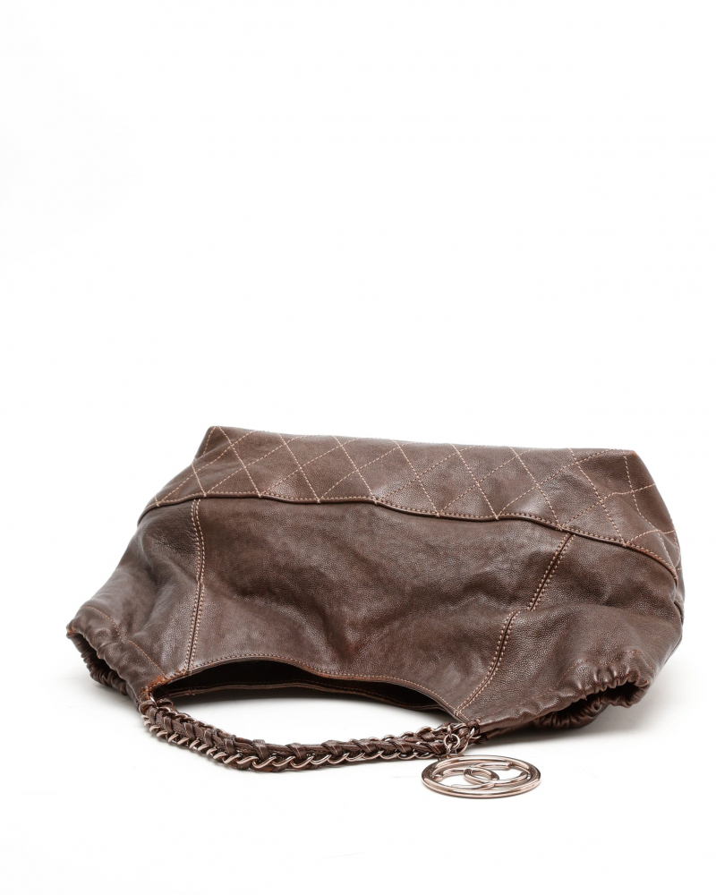 Chanel CC Caviar Coco Cabas Hobo Bag