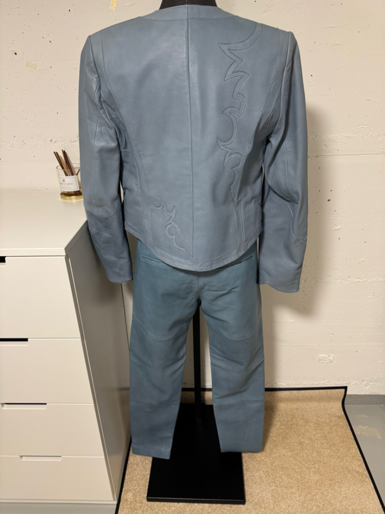 Zadig & Voltaire Hellblauer Leder-Overall