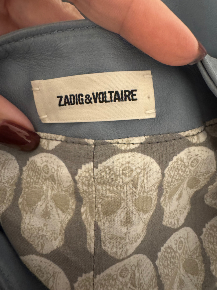 Zadig & Voltaire Hellblauer Leder-Overall