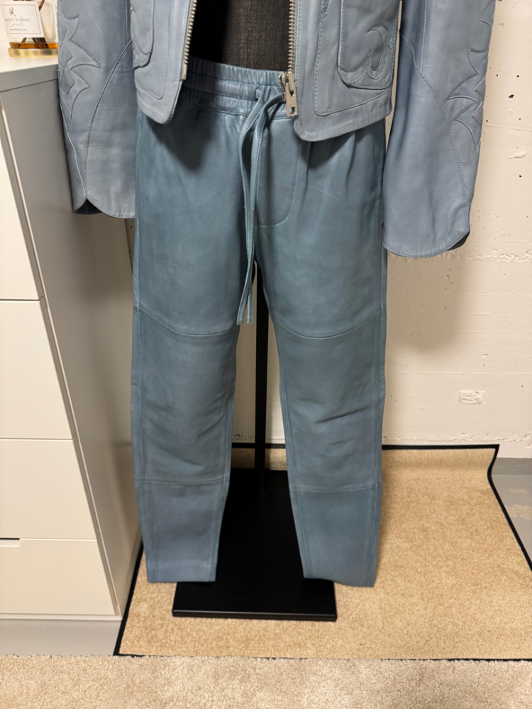 Zadig & Voltaire Hellblauer Leder-Overall