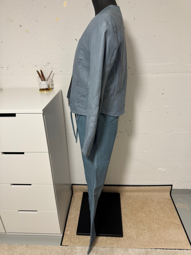 Zadig & Voltaire Hellblauer Leder-Overall