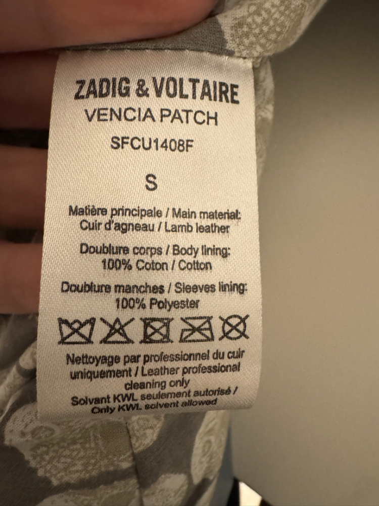 Zadig & Voltaire Hellblauer Leder-Overall