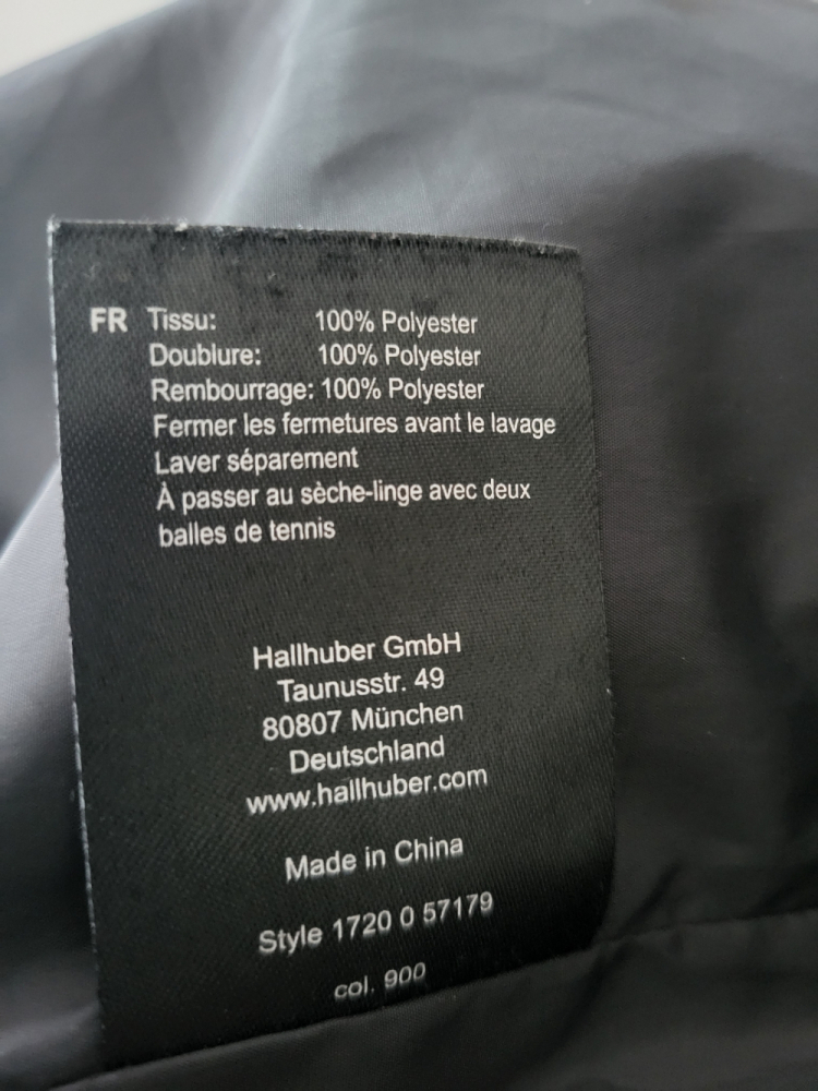 Hallhuber Veste d'hiver à capuche