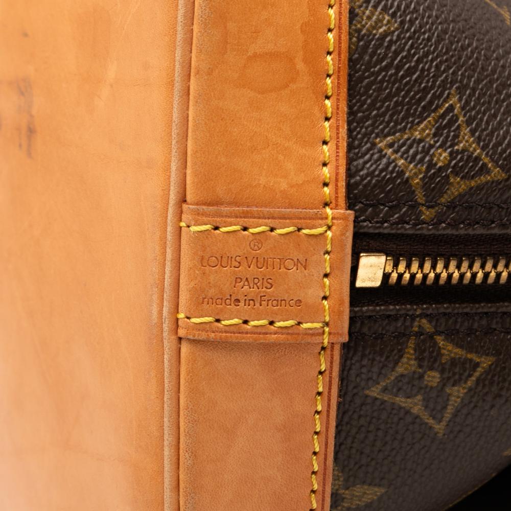 Louis Vuitton B Louis Vuitton Brown Monogram Canvas Fabric Monogram Alma PM France