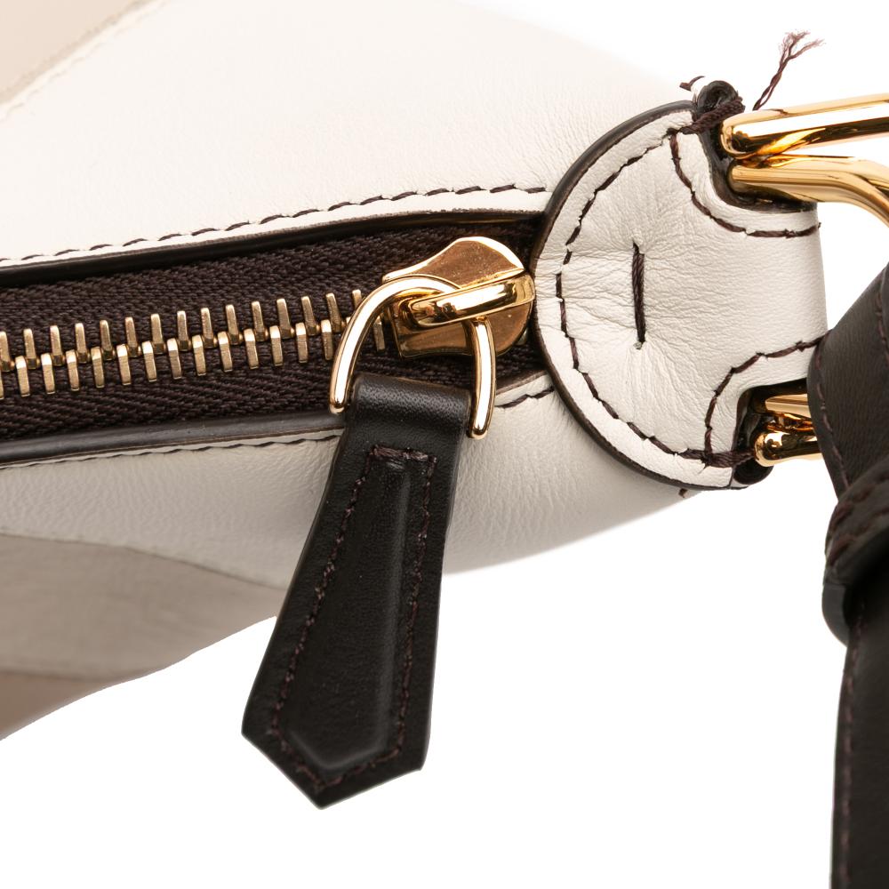 Fendi AB Fendi Brown Calf Leather Small skin and Suede Rainbow Fendigraphy Italy