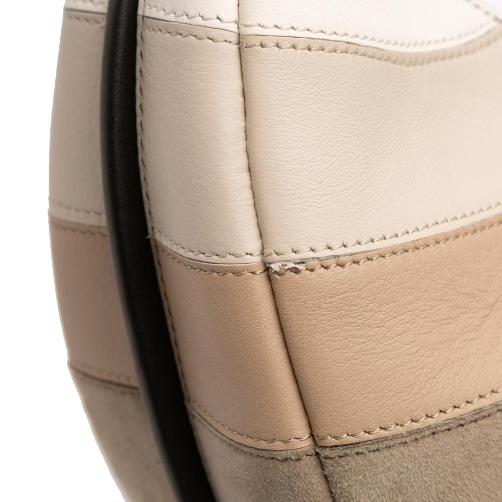 Fendi AB Fendi Brown Calf Leather Small skin and Suede Rainbow Fendigraphy Italy