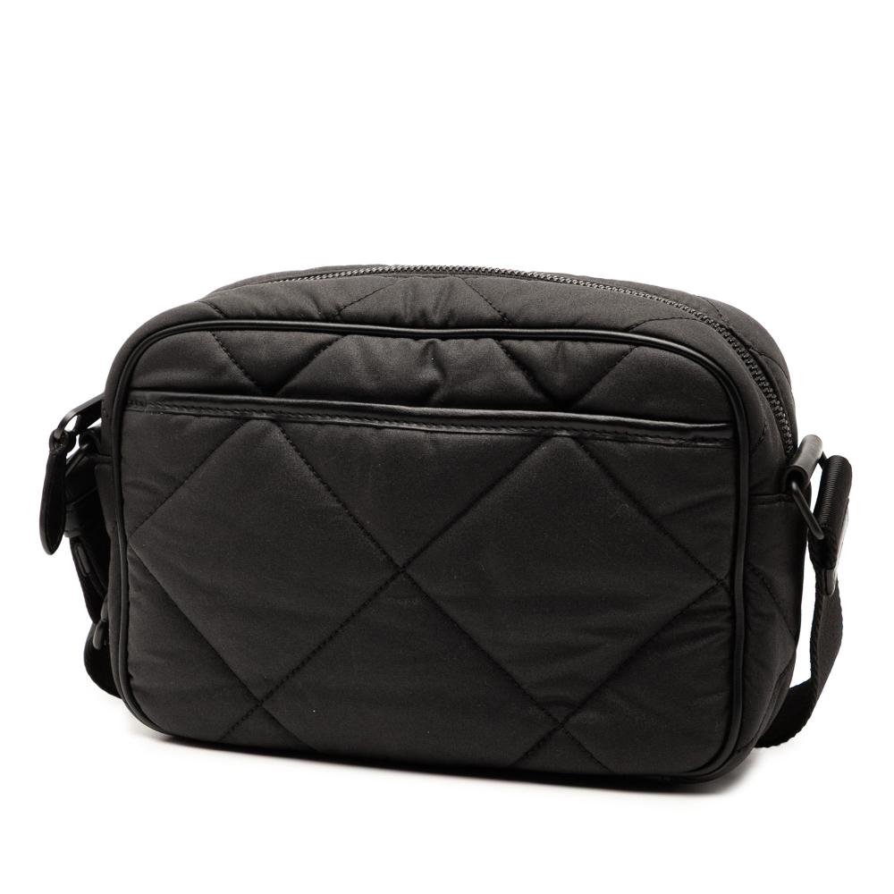 Burberry B Burberry Black Nylon Fabric Quilted Paddy Crossbody Italy
