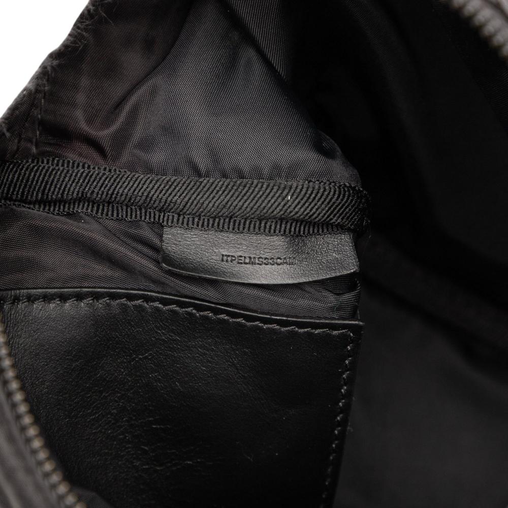 Burberry B Burberry Black Nylon Fabric Quilted Paddy Crossbody Italy