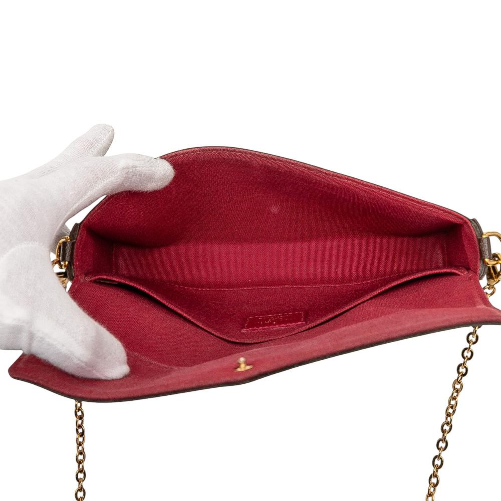 Louis Vuitton B Louis Vuitton Brown Monogram Canvas Fabric Monogram Pochette Felicie France