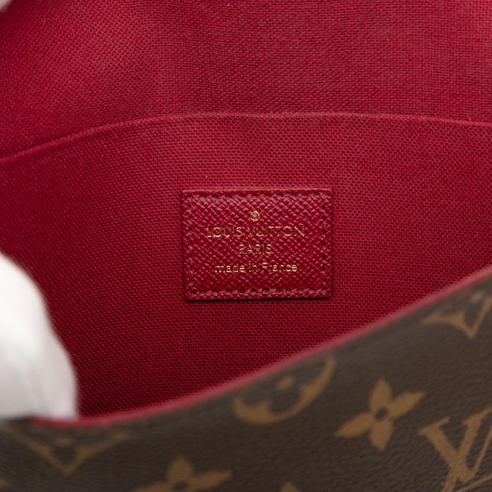 Louis Vuitton B Louis Vuitton Brown Monogram Canvas Fabric Monogram Pochette Felicie France