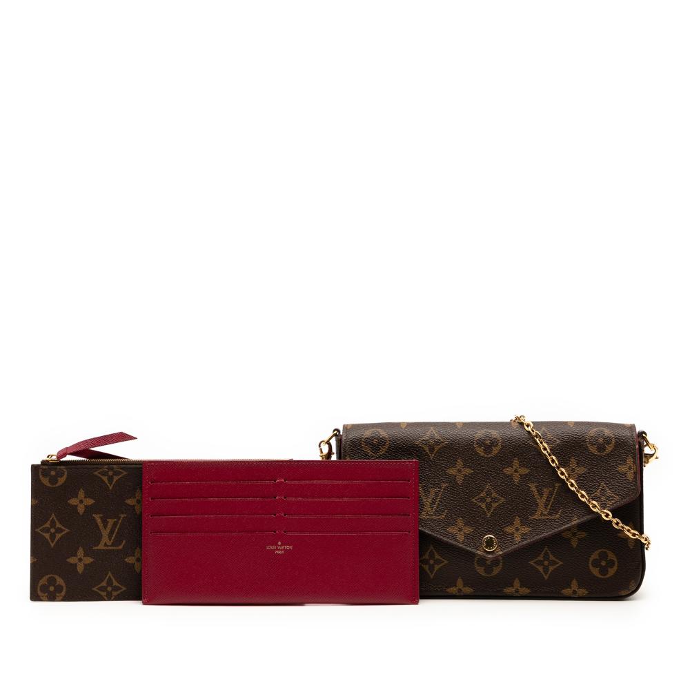Louis Vuitton B Louis Vuitton Brown Monogram Canvas Fabric Monogram Pochette Felicie France