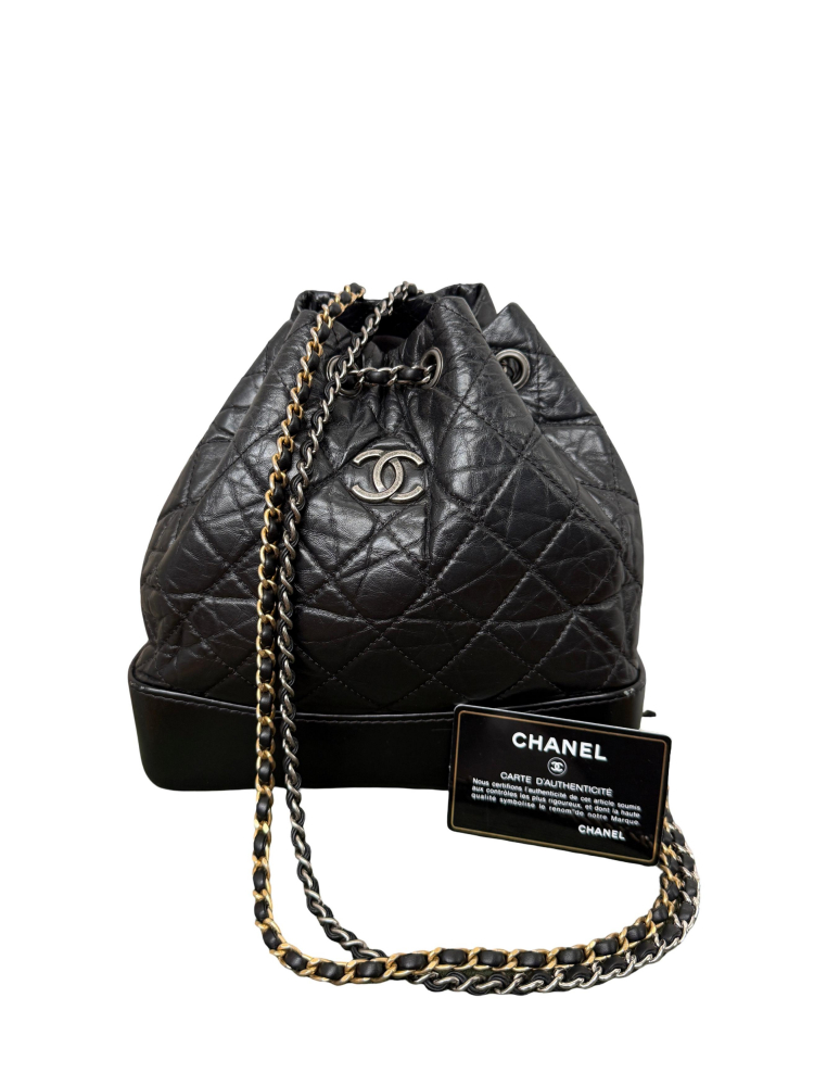 Chanel Gabrielle Backpack Small Black