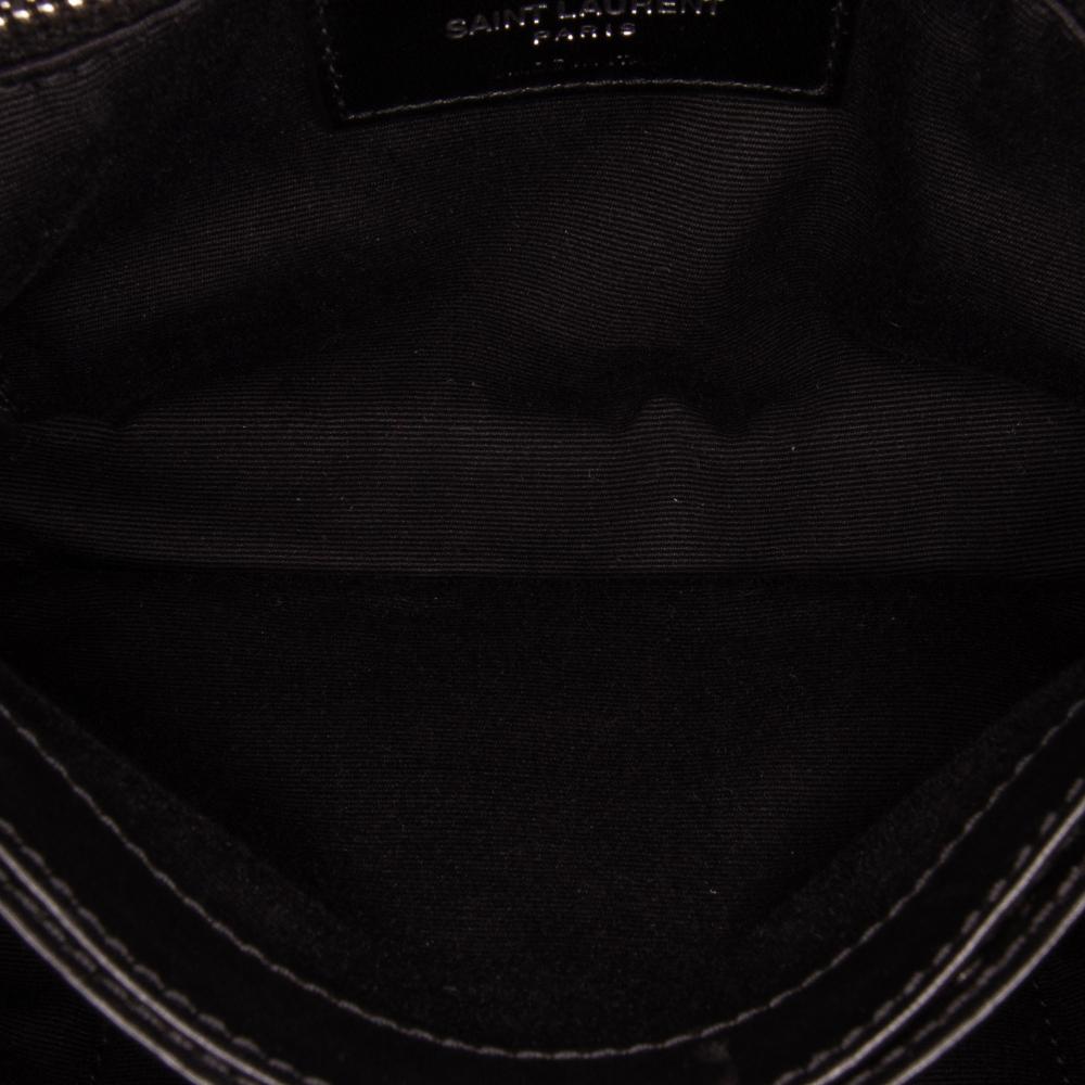 Saint Laurent B Saint Laurent Black Fur Natural Material Toy Shearling Loulou Crossbody Italy