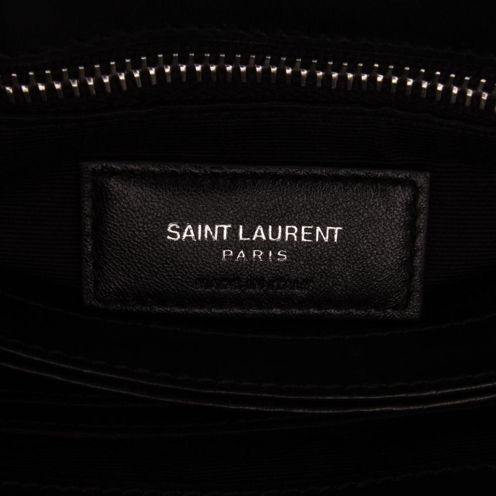 Saint Laurent B Saint Laurent Black Fur Natural Material Toy Shearling Loulou Crossbody Italy