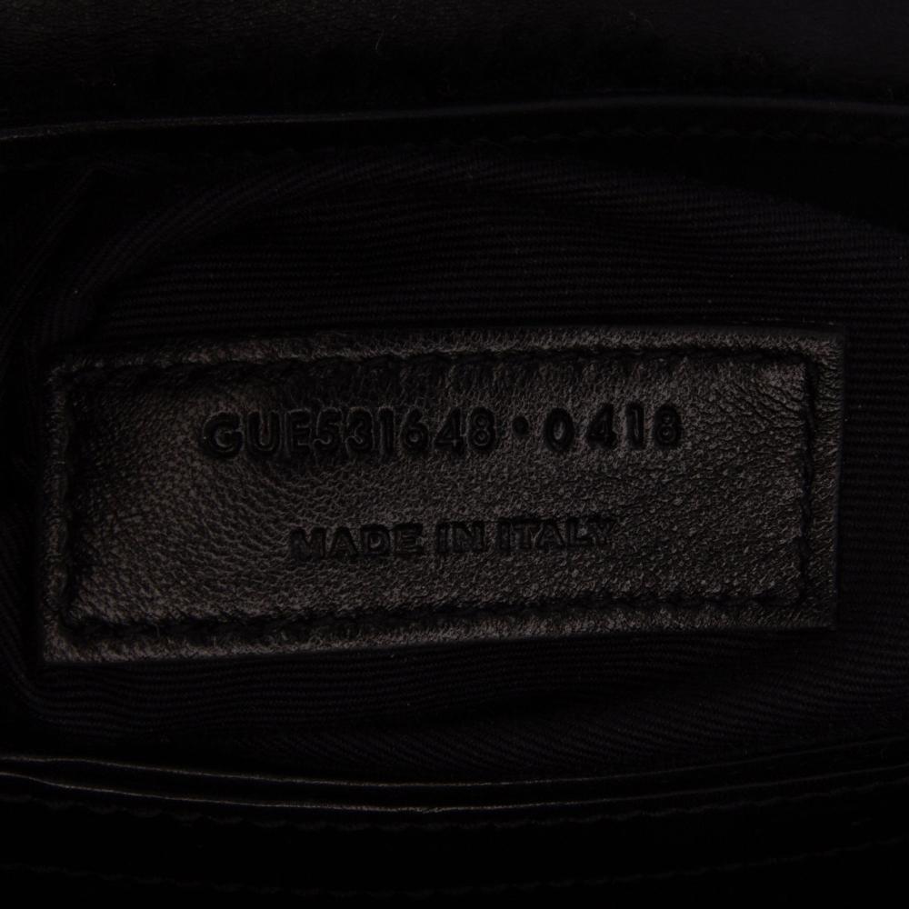 Saint Laurent B Saint Laurent Black Fur Natural Material Toy Shearling Loulou Crossbody Italy