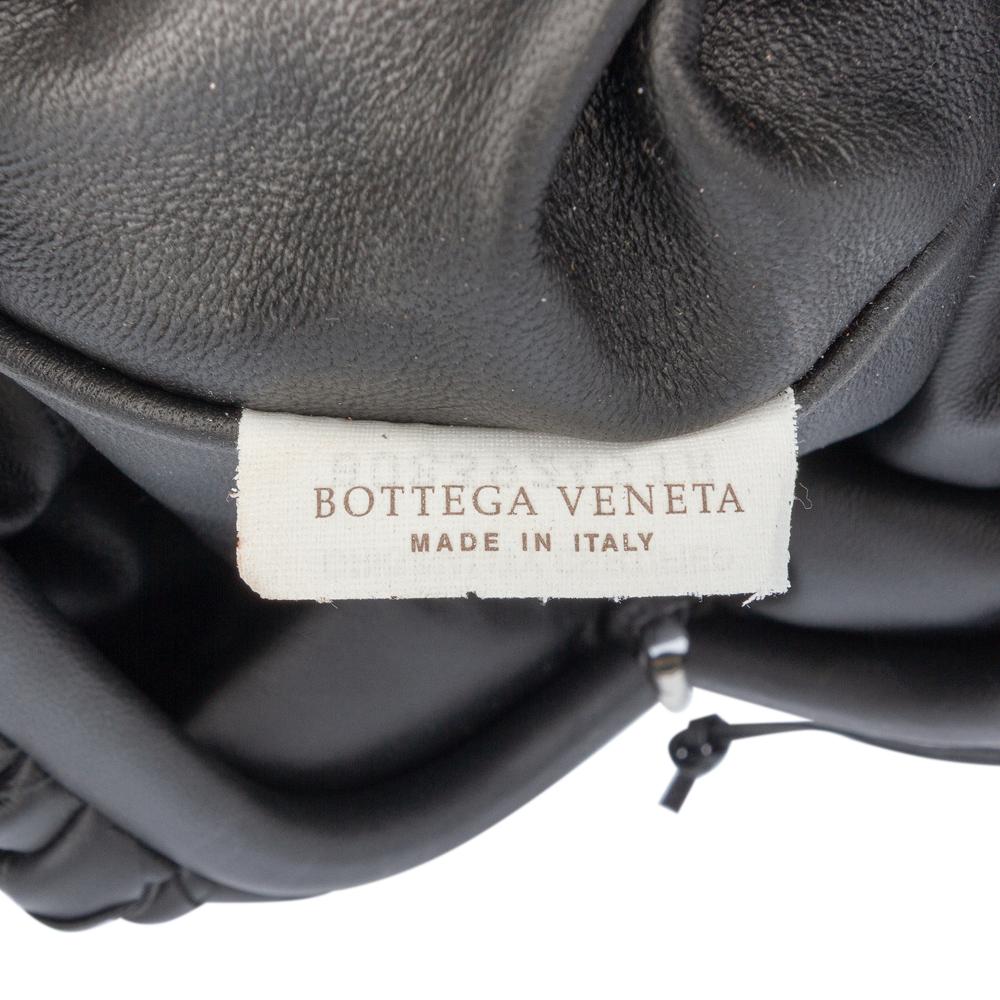 Bottega Veneta B Bottega Veneta Black Nappa Leather Leather Nappa Intrecciato The Mini Pouch Crossbody Italy
