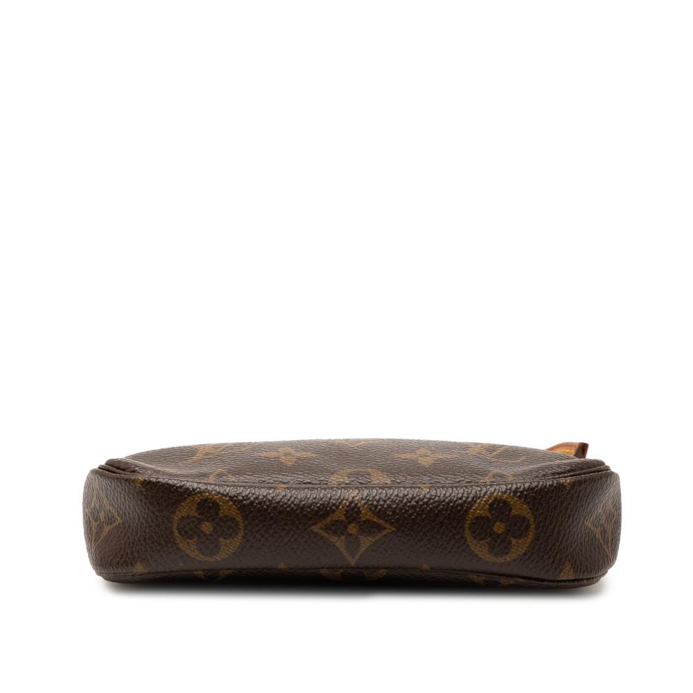 Louis Vuitton B Louis Vuitton Brown Monogram Canvas Fabric Monogram Mini Pochette Accessoires France