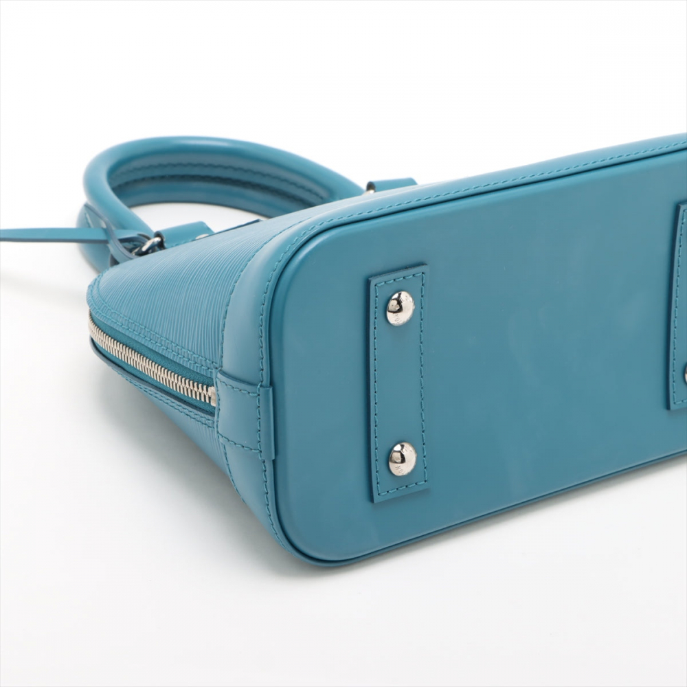 Louis Vuitton Alma BB Epi Leather Top-handle Handbag Blue