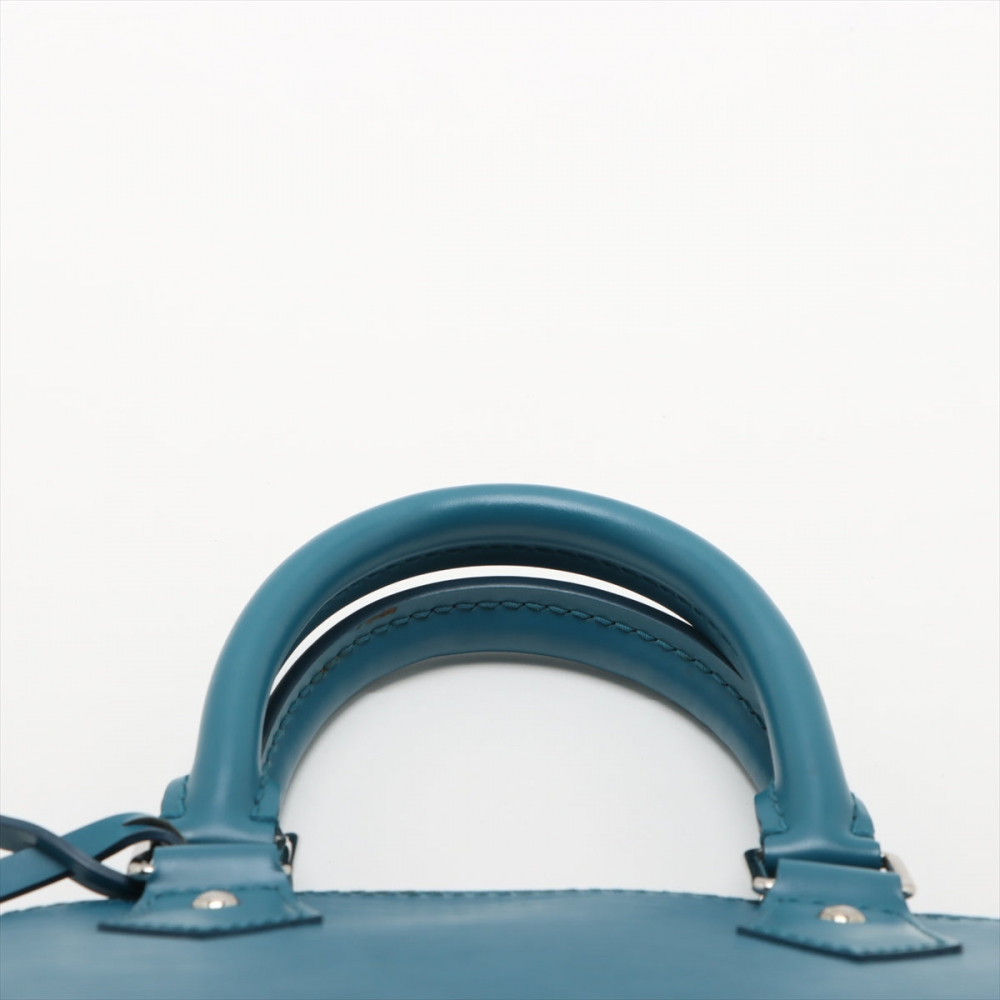 Louis Vuitton Alma BB Epi Leather Top-handle Handbag Blue