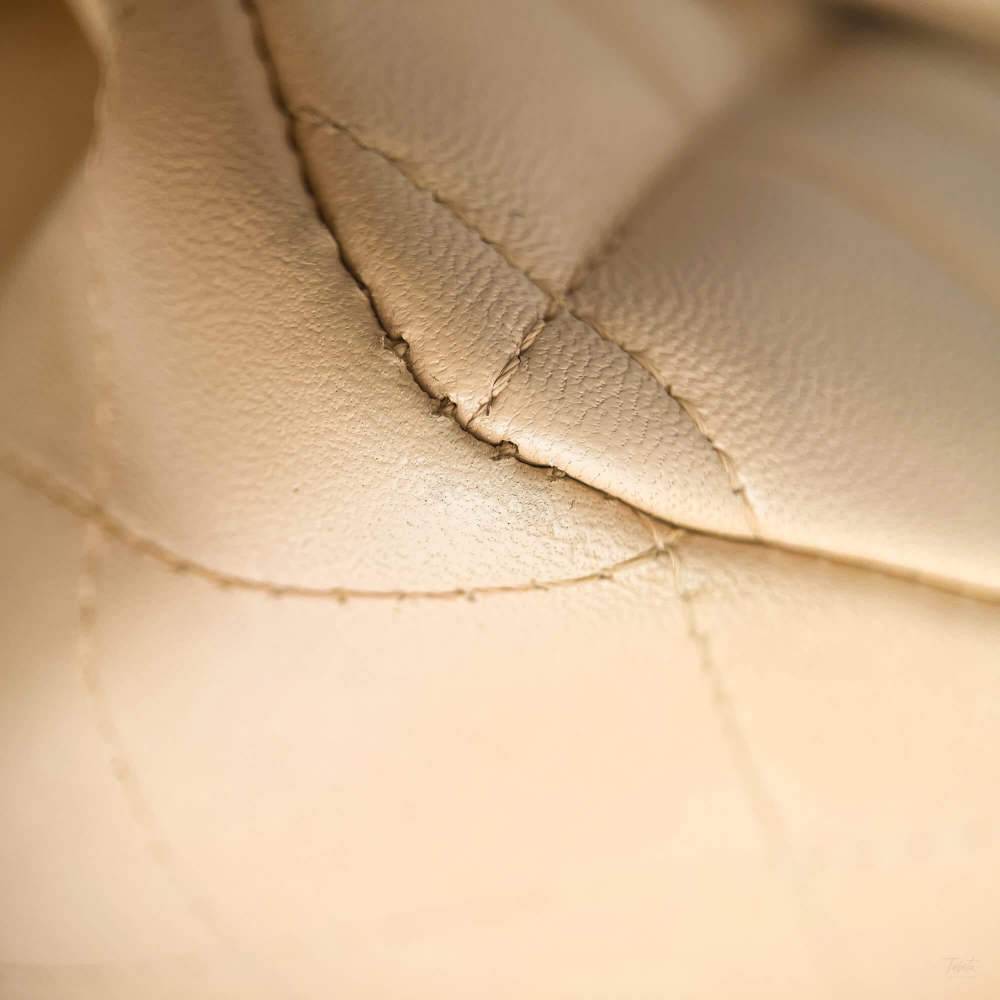 Chanel Classic Double Flap Jumbo Lambskin Leather Matelassè Handbag Beige