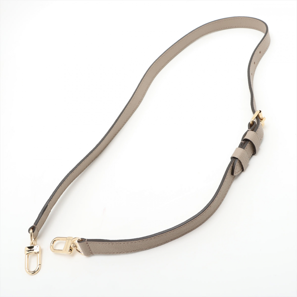 Louis Vuitton Onthego PM Calfskin Grained Leather Empreinte Tote Shoulder Bag Beige