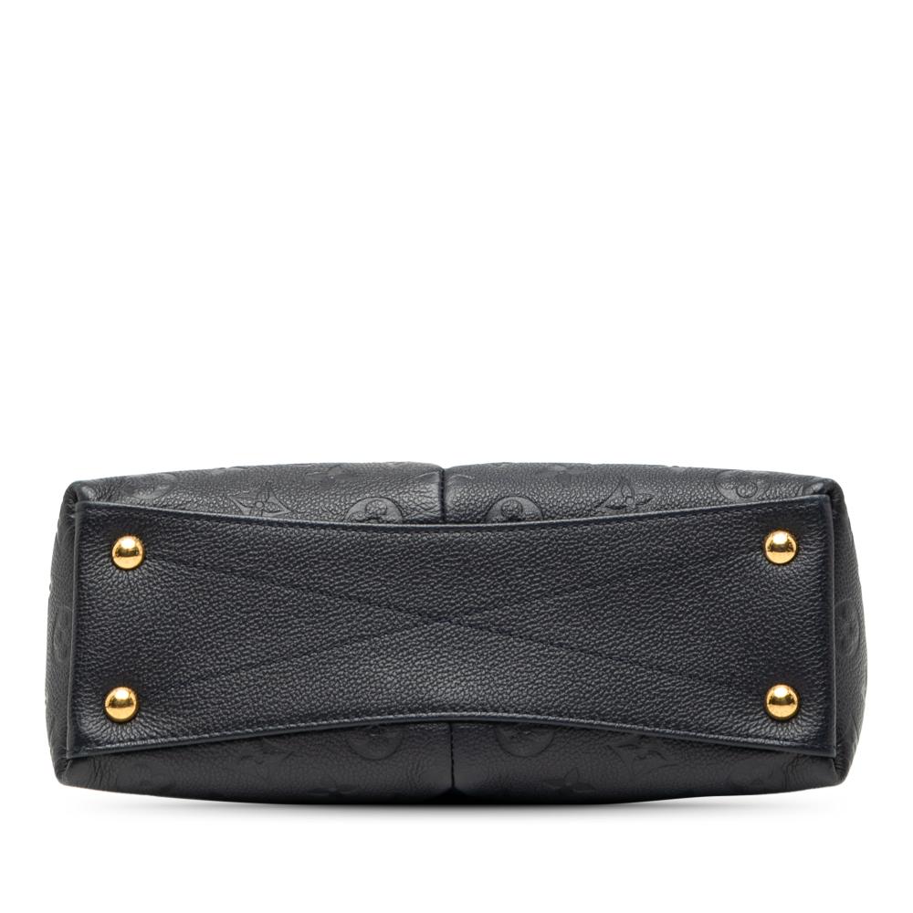 Louis Vuitton B Louis Vuitton Blue Dark Blue Monogram Empreinte Leather V Tote BB Spain