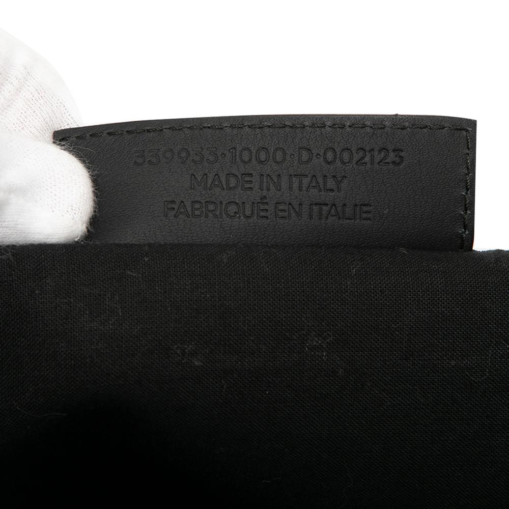 Balenciaga B Balenciaga Black Calf Leather skin Perforated Navy Cabas Tote S Italy